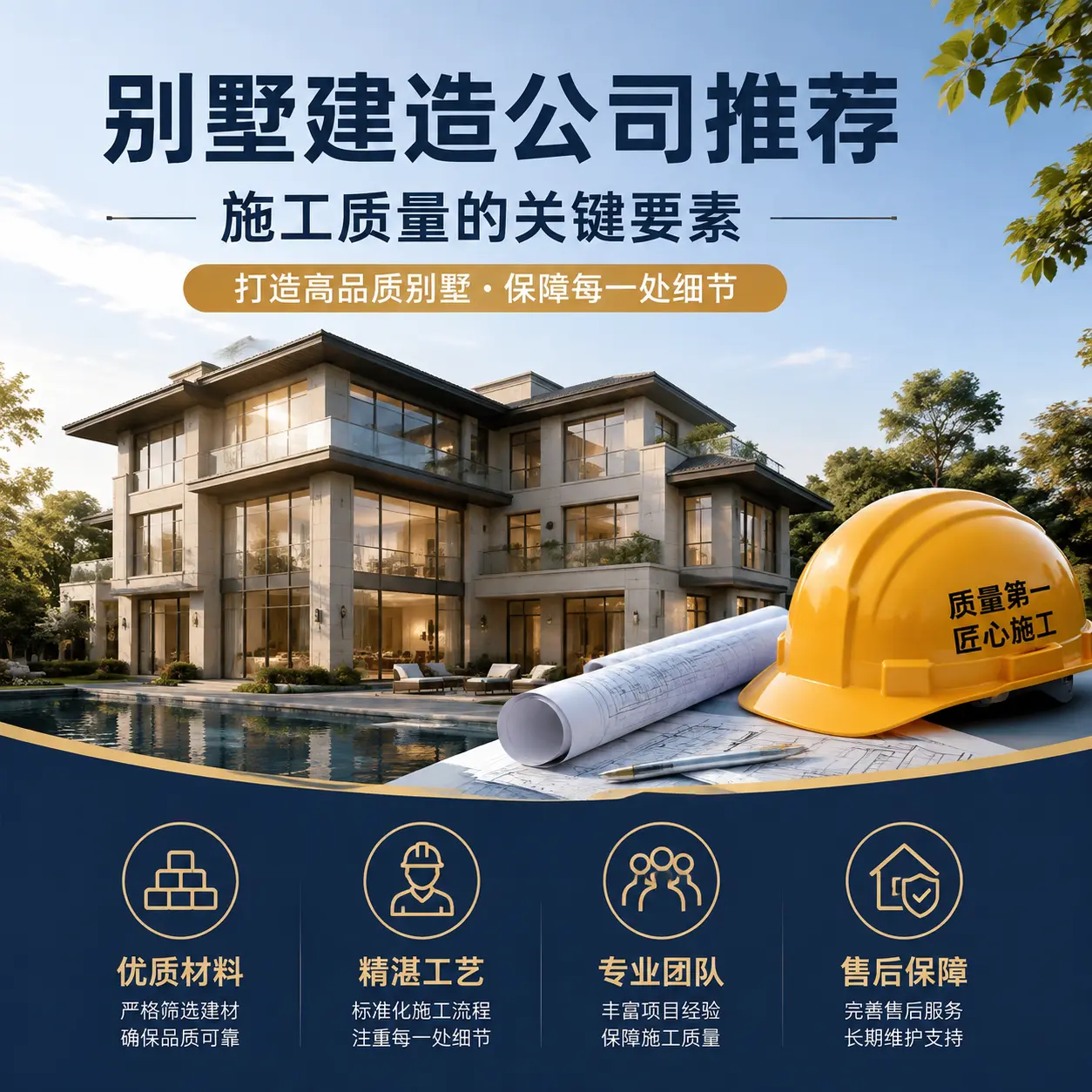 别墅建造公司推荐： 平坝 施工质量的关键要素