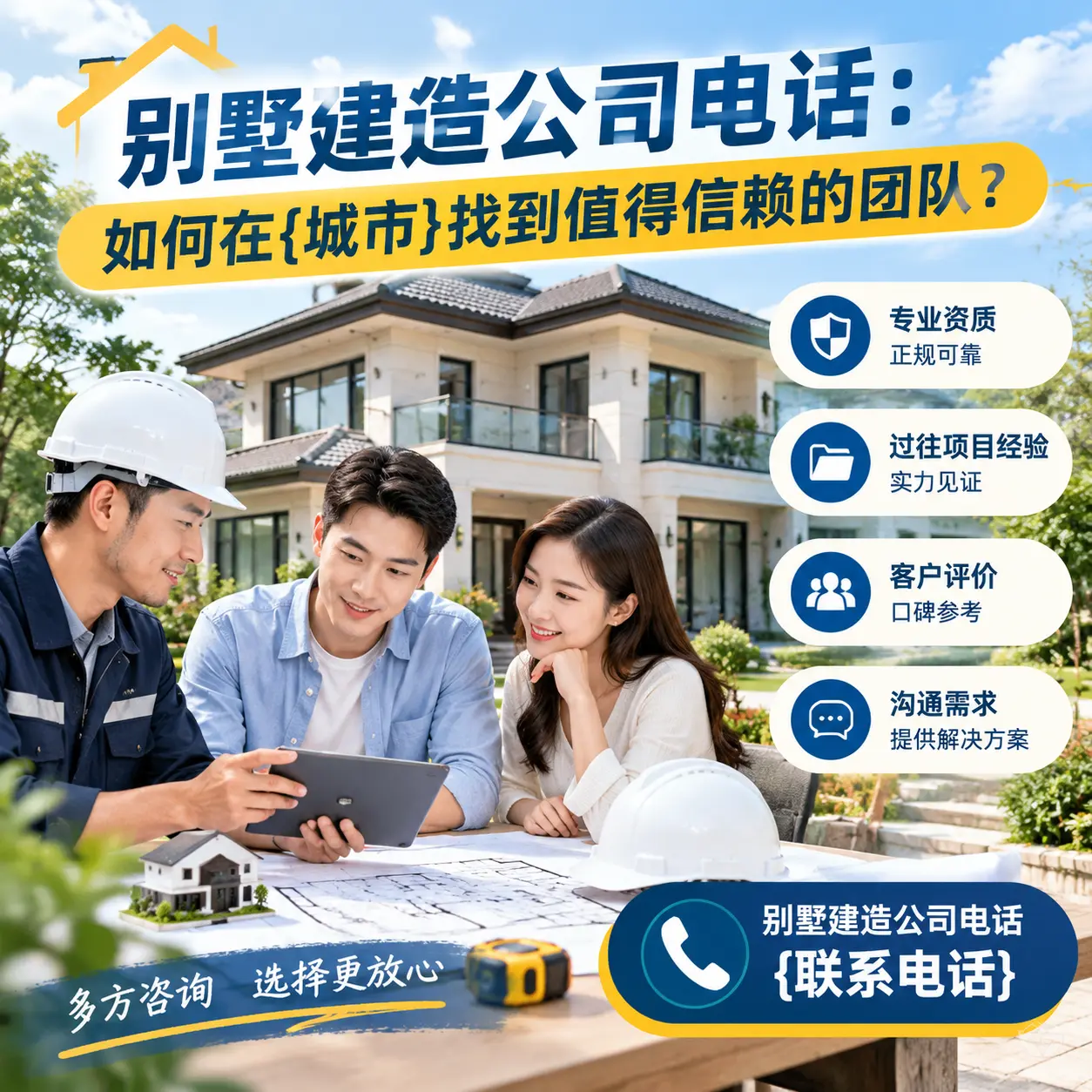 别墅建造公司电话:如何在平坝找到值得信赖的团队?
