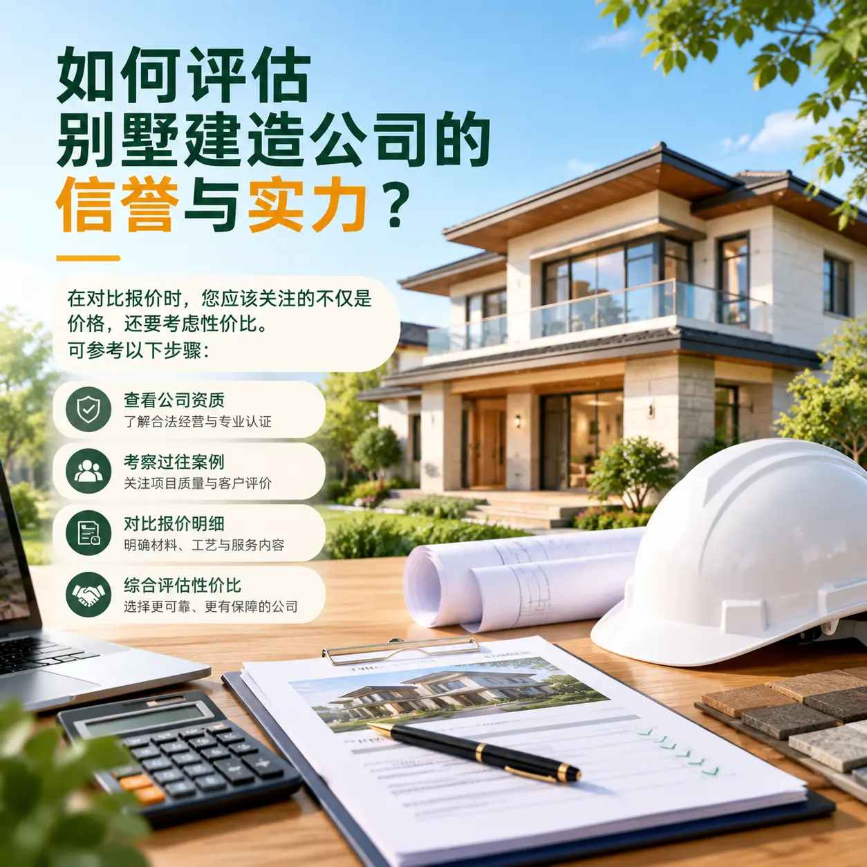 如何评估 平坝 别墅建造公司的信誉与实力？