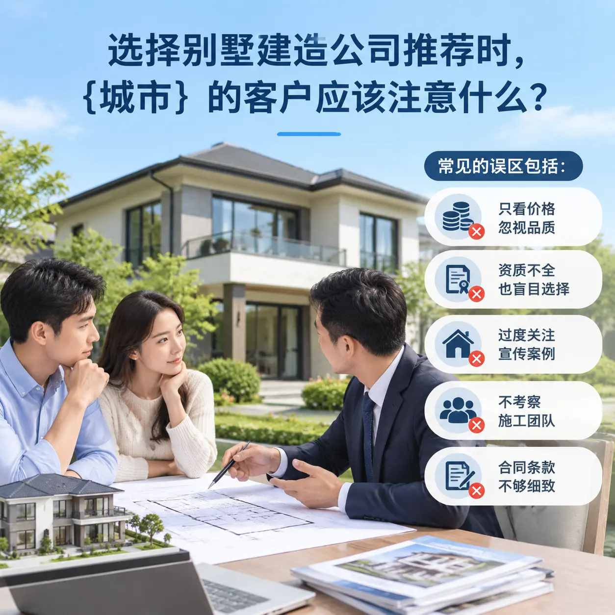 选择别墅建造公司推荐时,平坝 的客户应该注意什么?