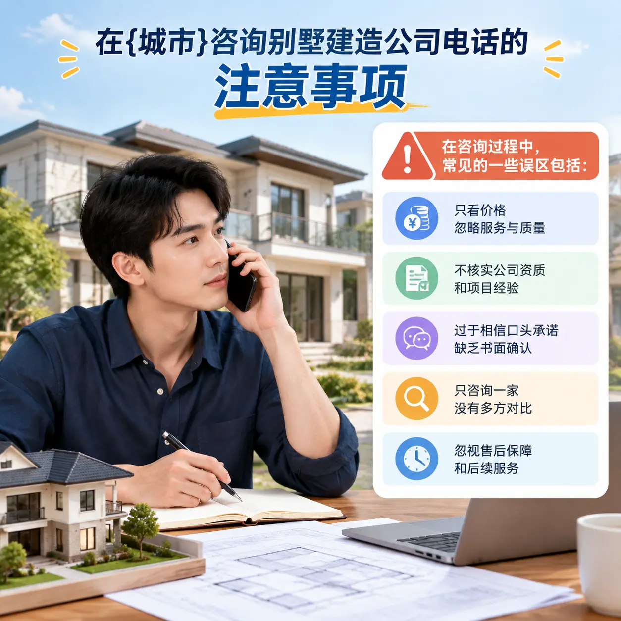 在平坝咨询别墅建造公司电话的注意事项
